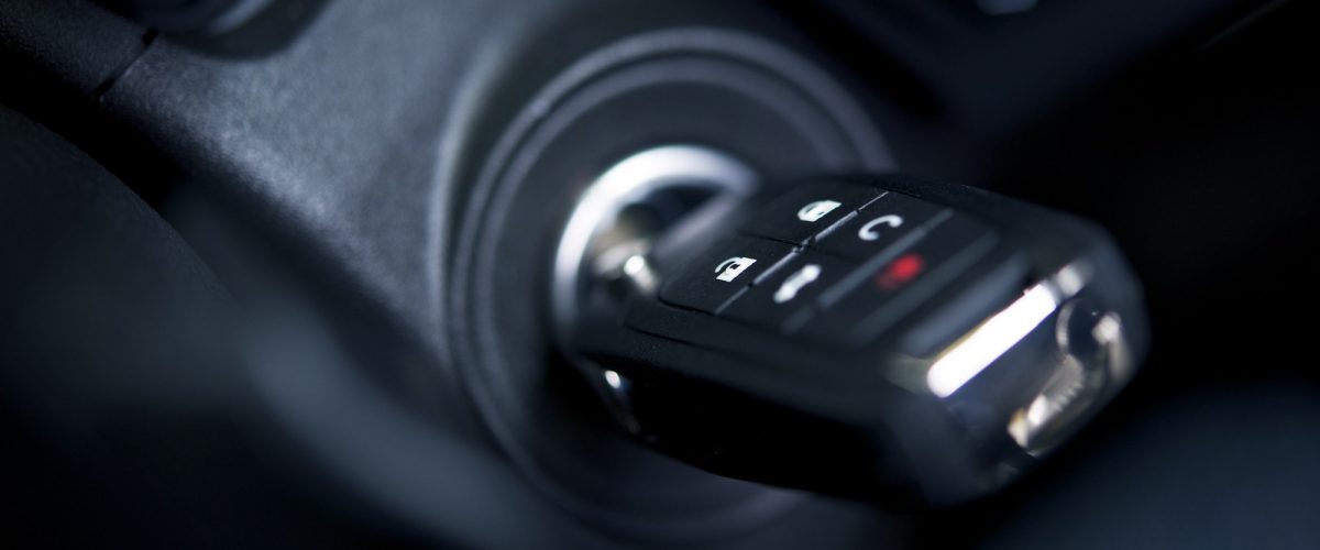 Car Keys in Ignition Keyhole